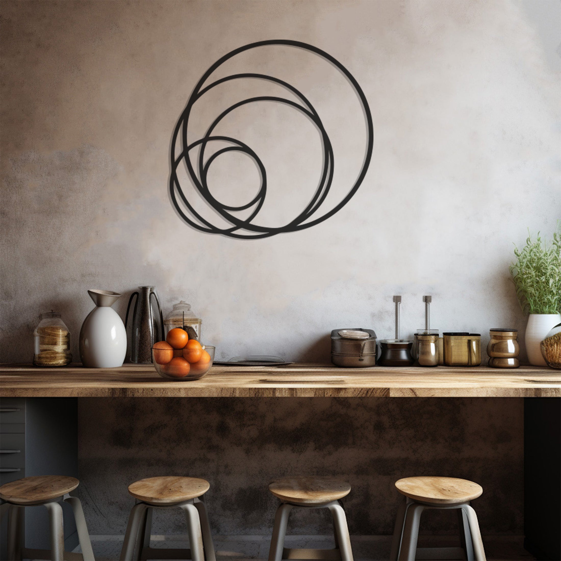 Hoops Metal Wall Art