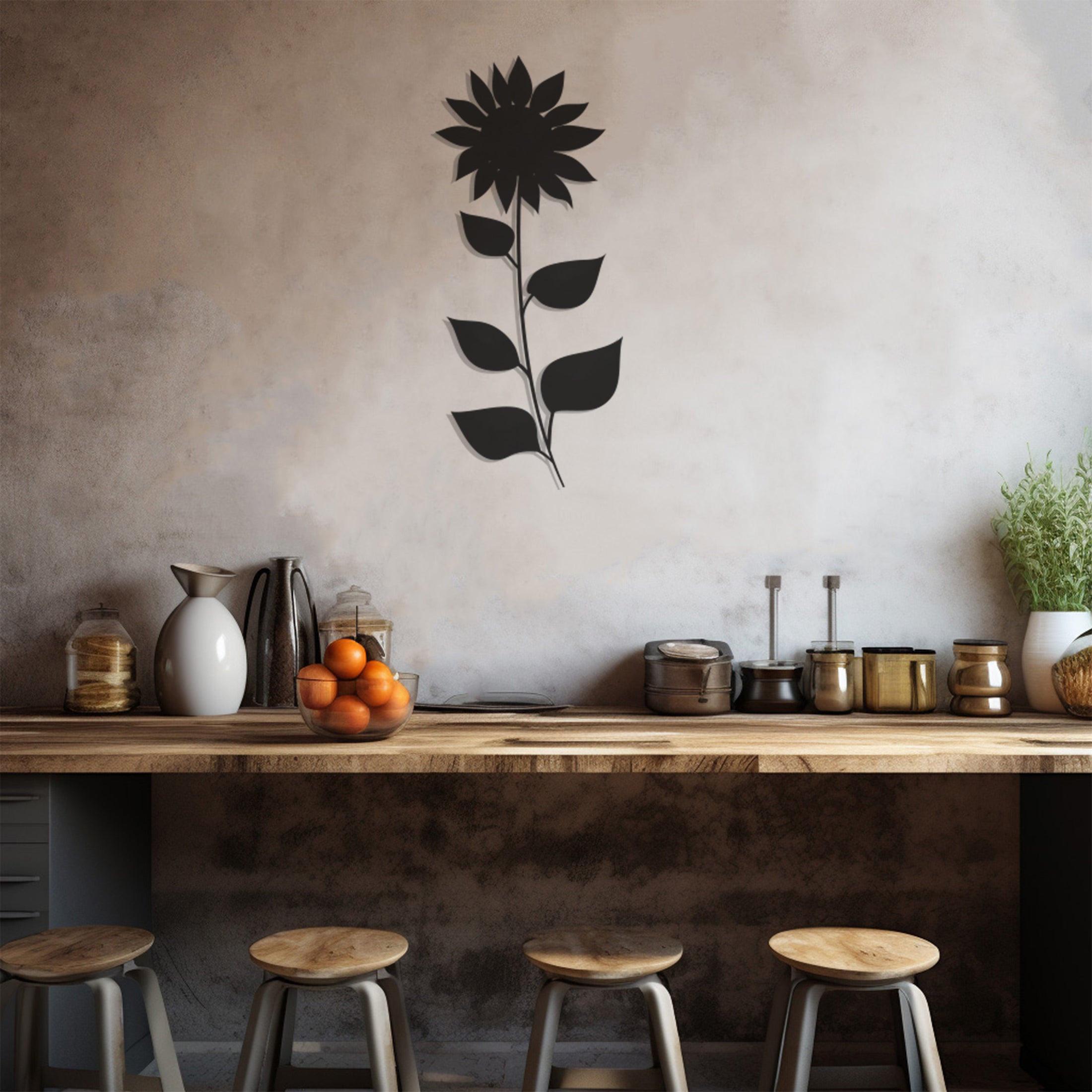 Sunflower Metal Wall Art