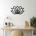 Load image into Gallery viewer, Yoga Lotus Metal Wall Decor
