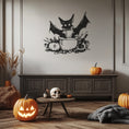 Load image into Gallery viewer, Bat in the Witch's Cauldron Halloween Theme Metal Wall Art
