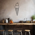 Load image into Gallery viewer, Ice Cream Cone Metal Wall Art
