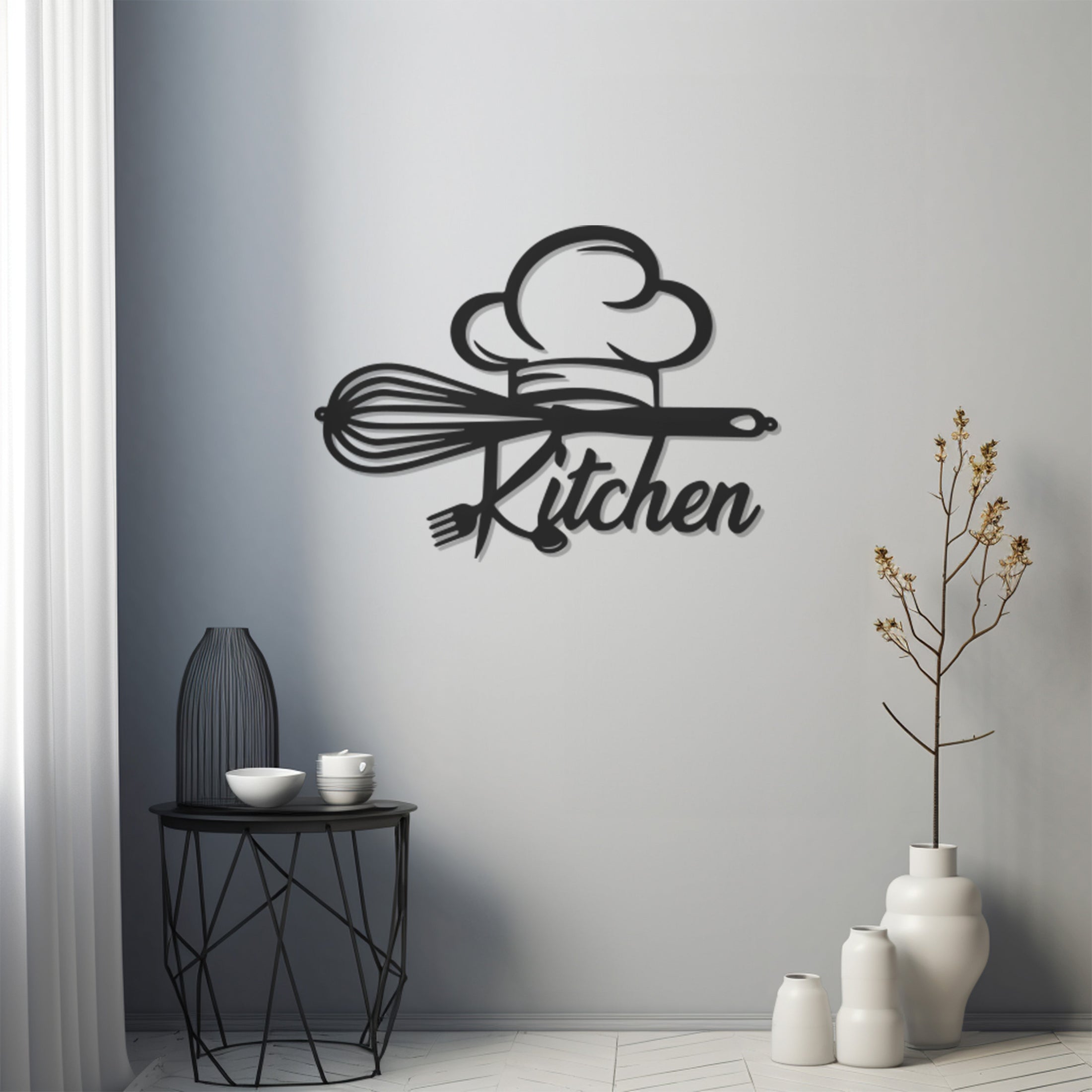 Kitchen Lettering Metal Wall Decor