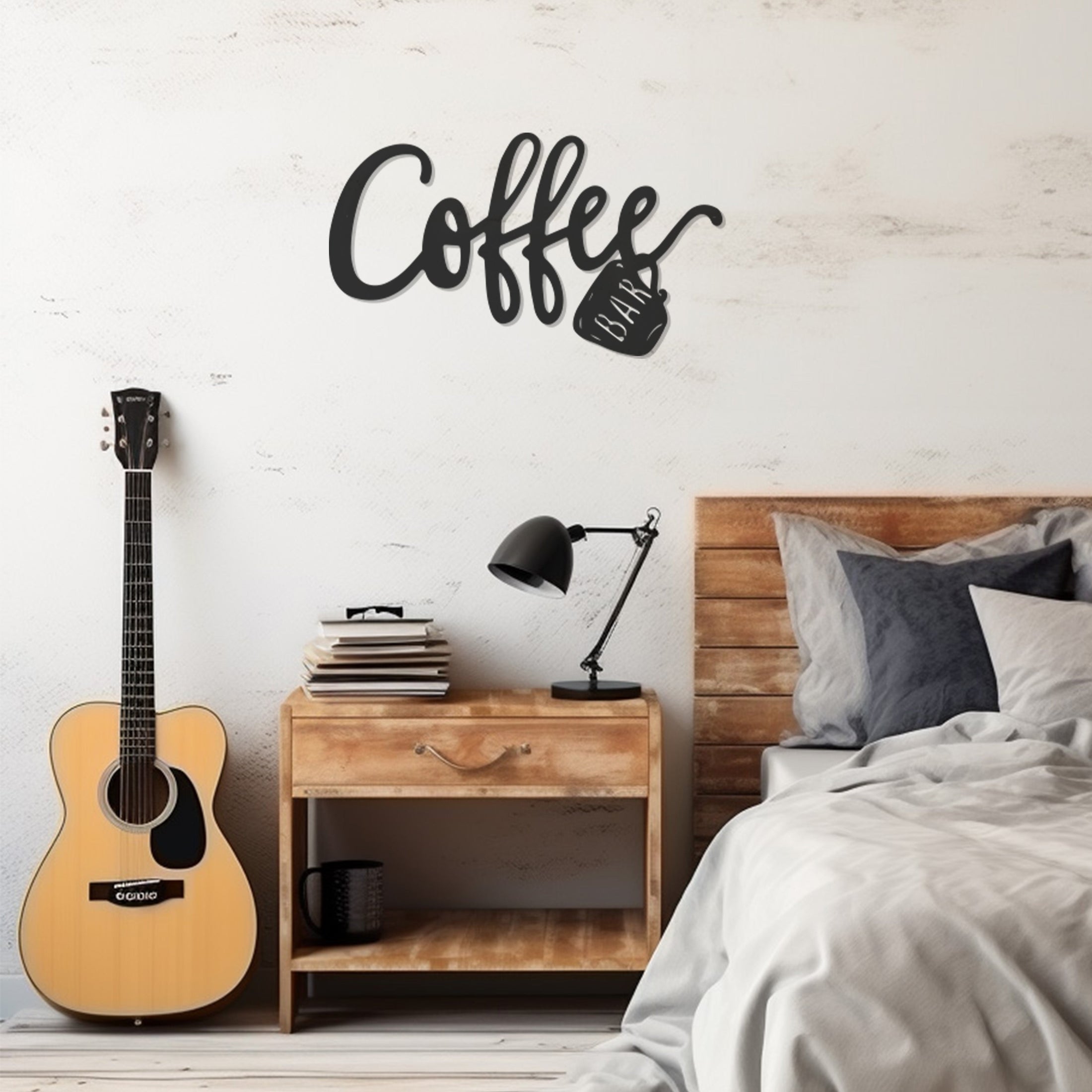 Coffee Bar Lettering Metal Wall Decor