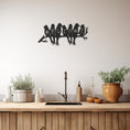 Load image into Gallery viewer, Silhouettes Of Birds Standing In A Row On A Branch With Welcome Written On Them Metall Wall Art
