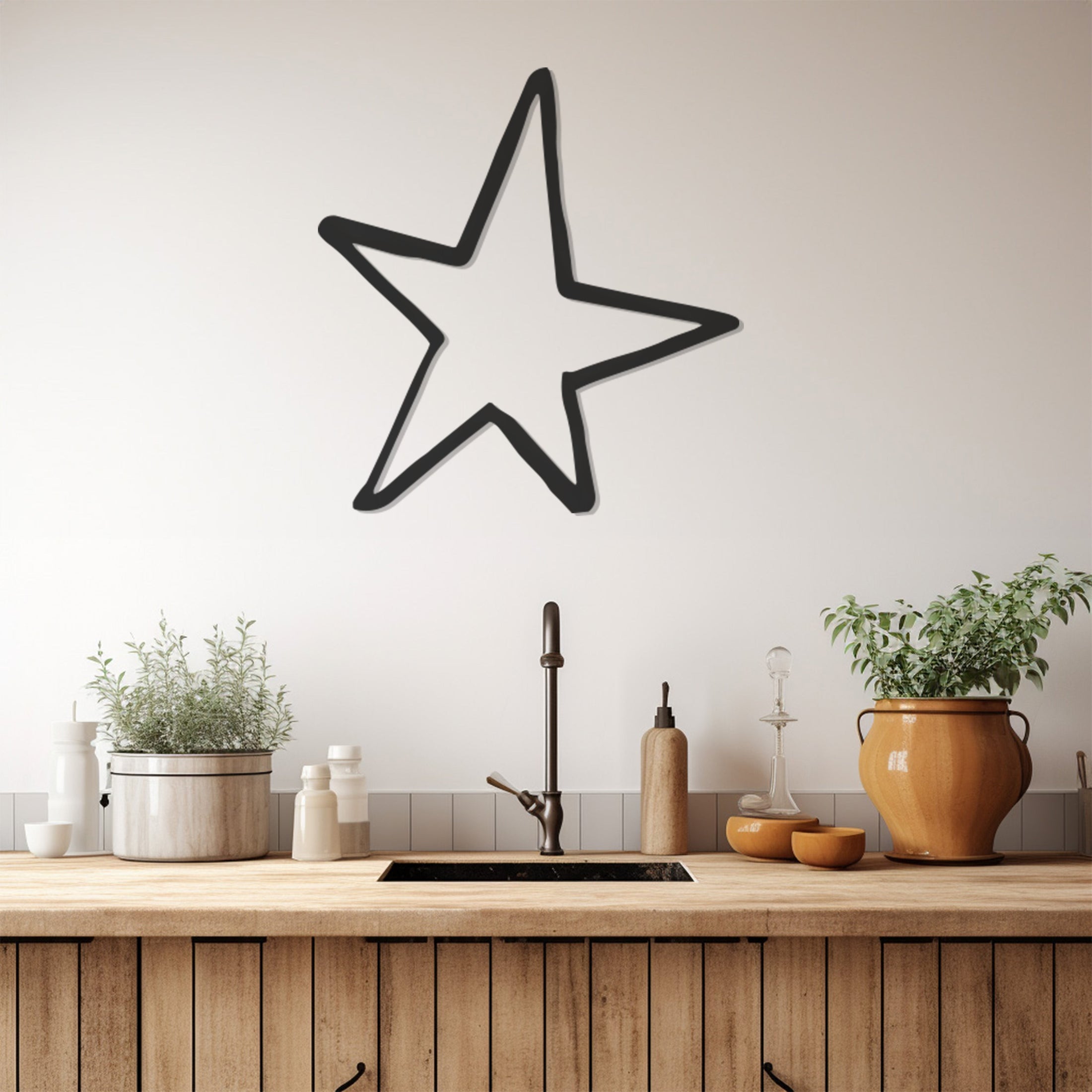 Star Metal Wall Art, Wall Decor, Metal Wall art