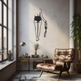 Load image into Gallery viewer, A Nude Female Figure Walking A Bra In Her Hand Drawn Metal Wall Decor
