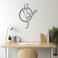 Load image into Gallery viewer, Girl Doing Gymnastics Metal Wall Art
