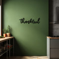 Load image into Gallery viewer, Thankful Lettering Metal Wall Decor
