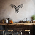 Load image into Gallery viewer, Geometric Deer Metal Wall Decor, Wall Decor, Metal Wall art
