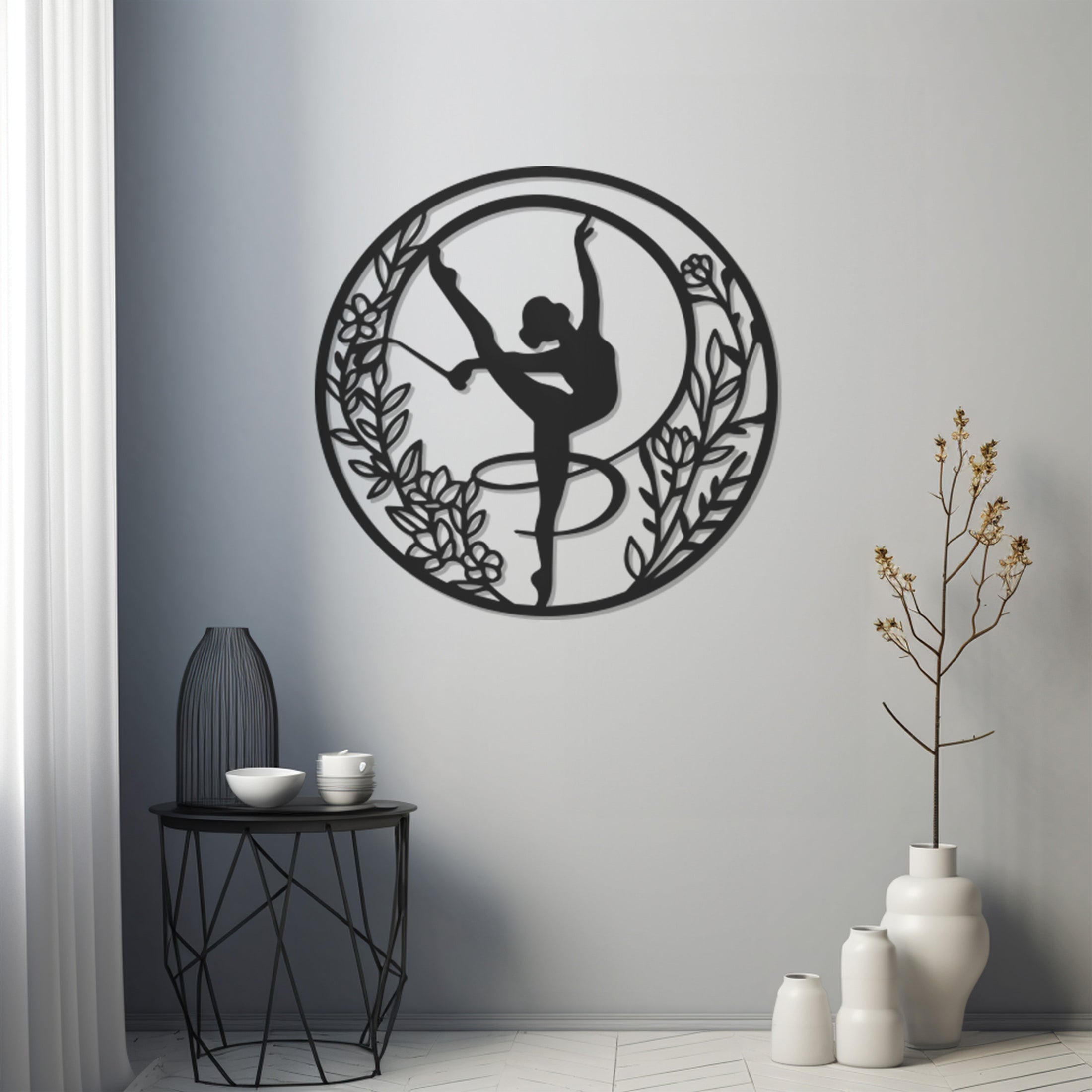 Ballet Girl Metal Wall Art Decor