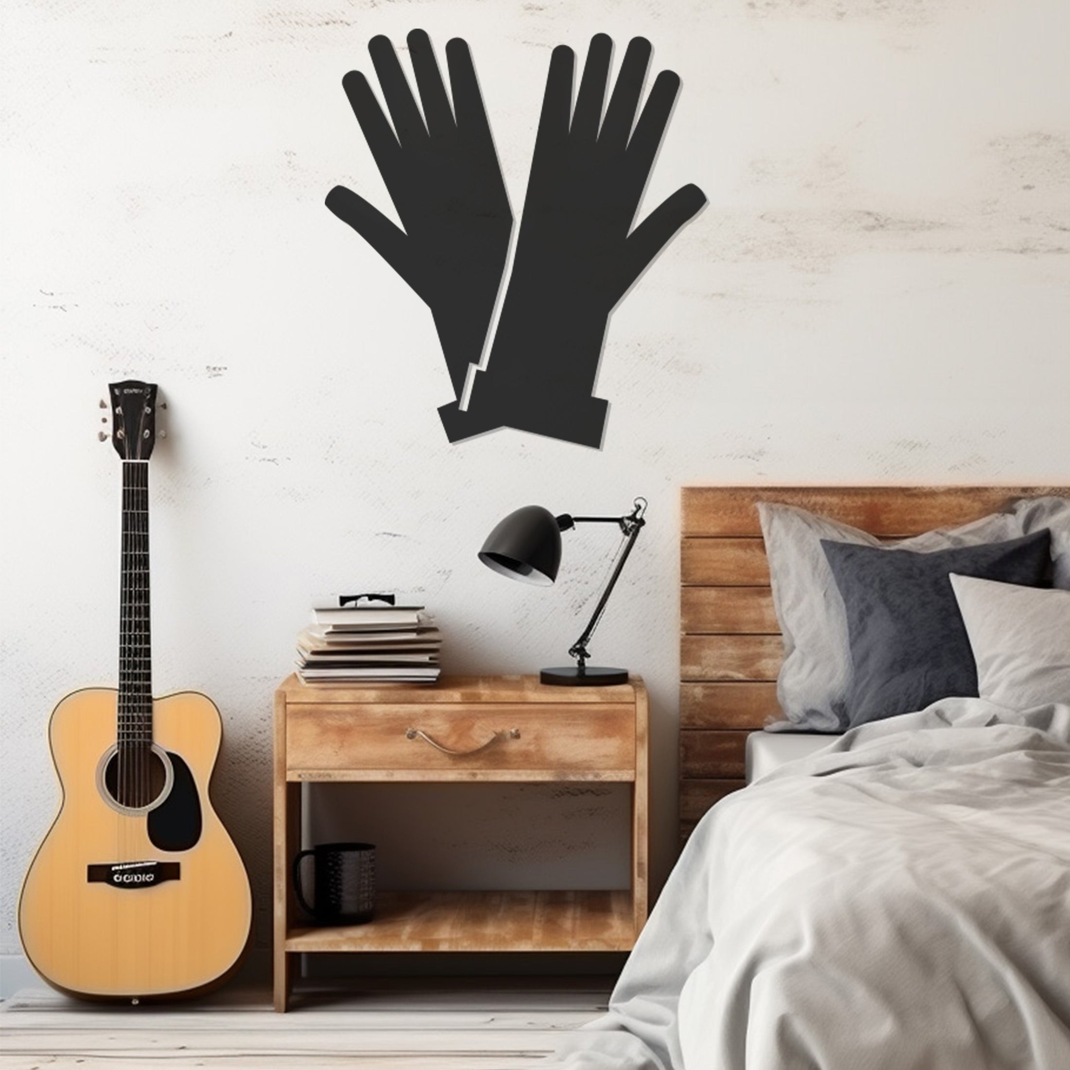 Gloves Metal Wall Art