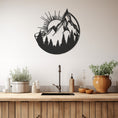 Load image into Gallery viewer, Sun Mountain And Landscape Metal Wall Art
