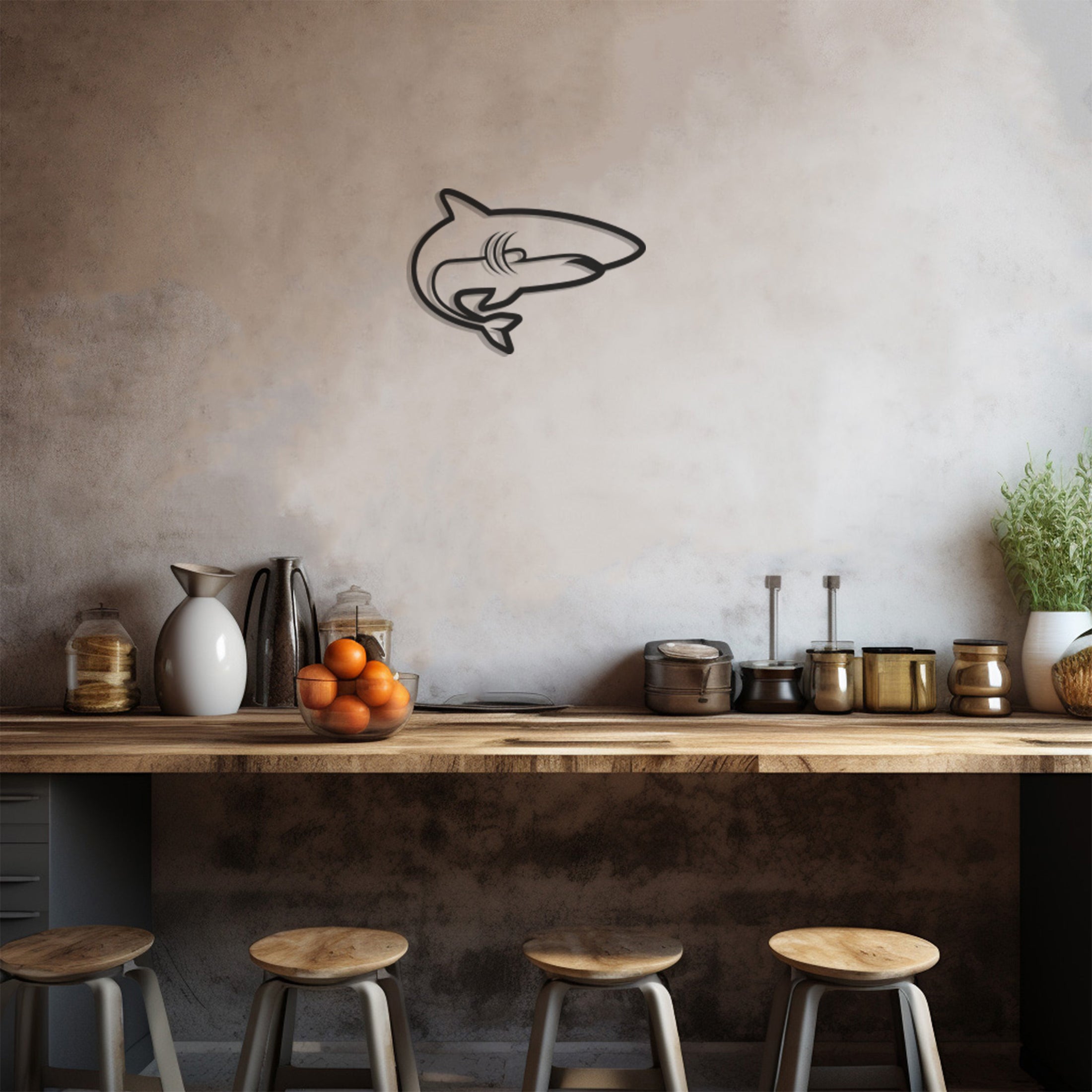 Shark Metal Wall Art