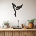 Load image into Gallery viewer, Silhouette Of Bird And Dancing Woman, Wall Decor, Metal Wall art
