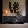 Load image into Gallery viewer, Love Paw Lettering Metal Wall Decor, Wall Decor, Metal Wall art
