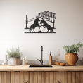 Load image into Gallery viewer, Dance Of Two Horses Metal Wall Art, Wall Decor, Metal Wall art
