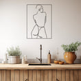 Load image into Gallery viewer, Nude Girl Line Art Metall Wall Art
