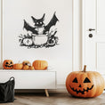 Load image into Gallery viewer, Bat in the Witch's Cauldron Halloween Theme Metal Wall Art
