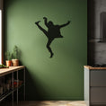 Load image into Gallery viewer, Man Dancing With His Feet In The Air Metal Wall Art
