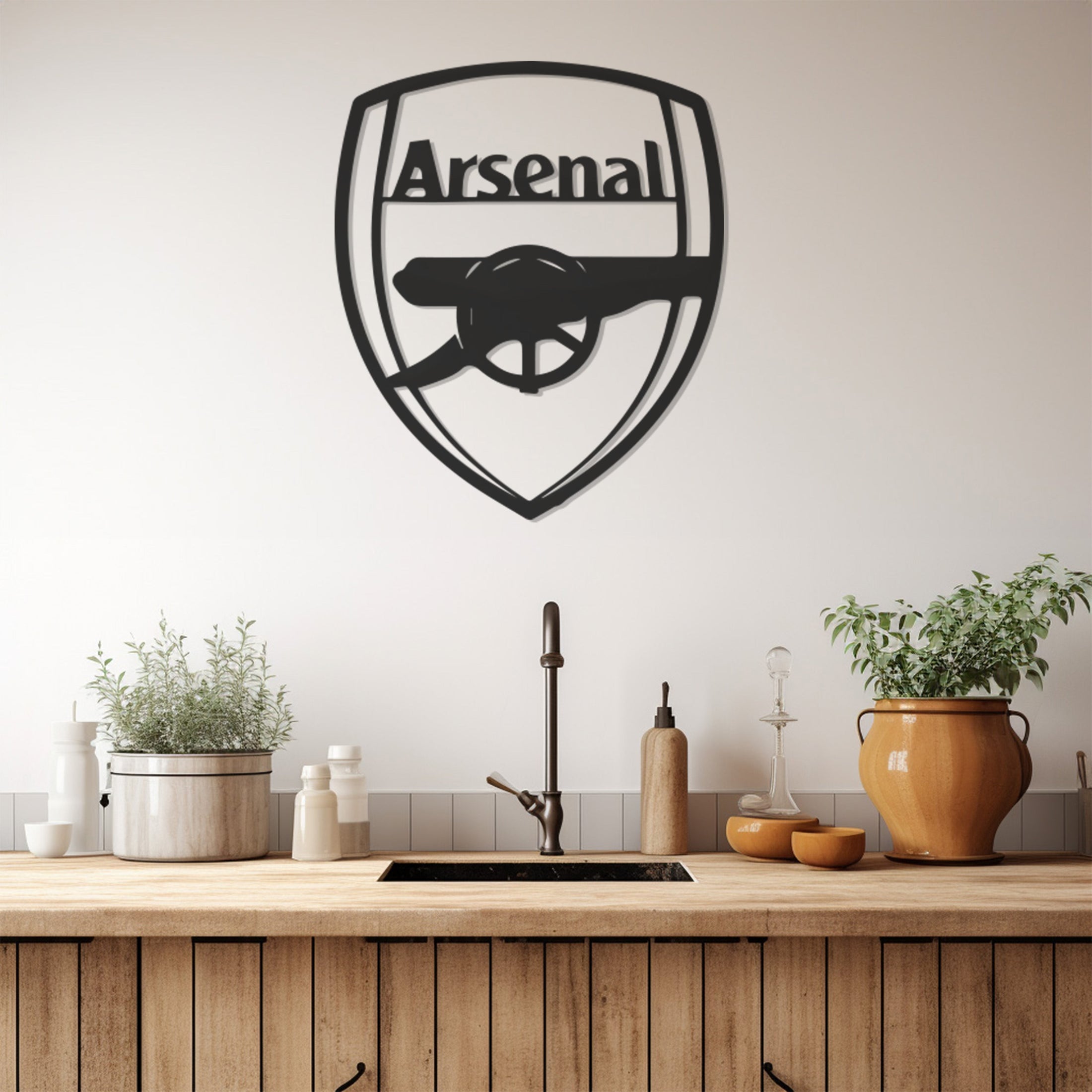 Arsenal Logo Metal Wall Decor