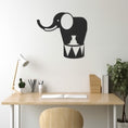 Load image into Gallery viewer, Elephant Icon Metal Wall Art
