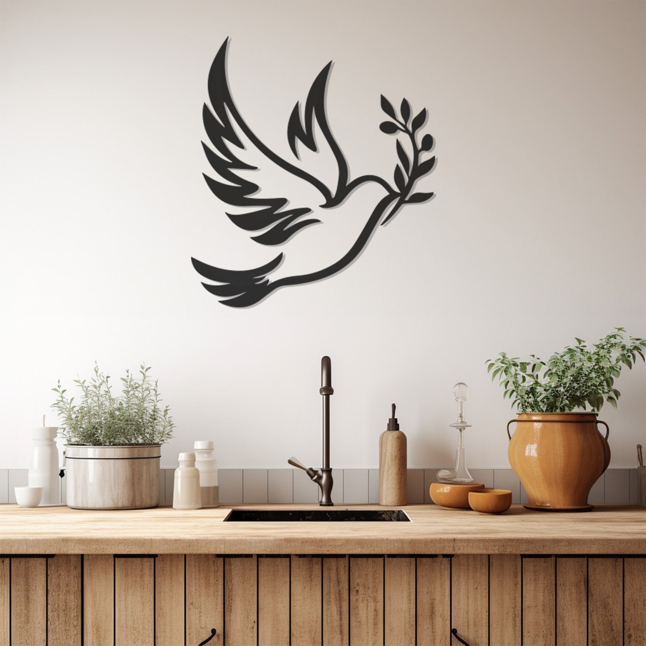 Bird Line Art Metal Wall Art, Wall Decor, Metal Wall art