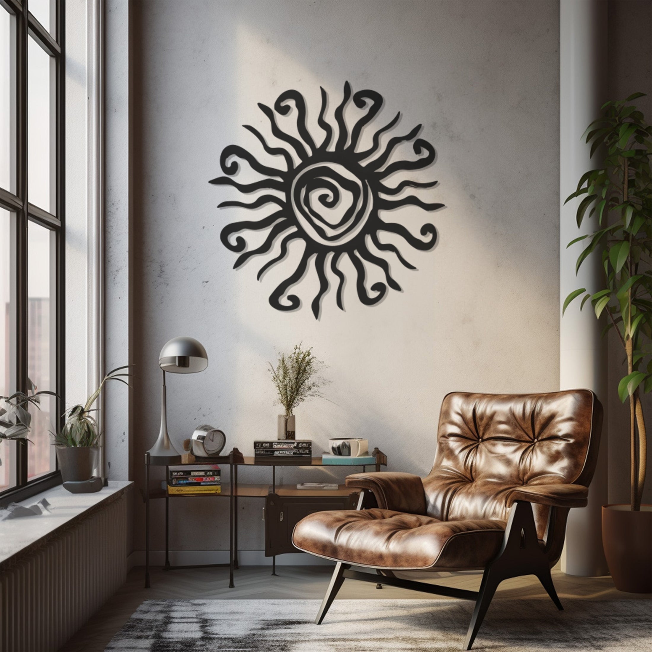 Decorative Sun Metal Wall Art