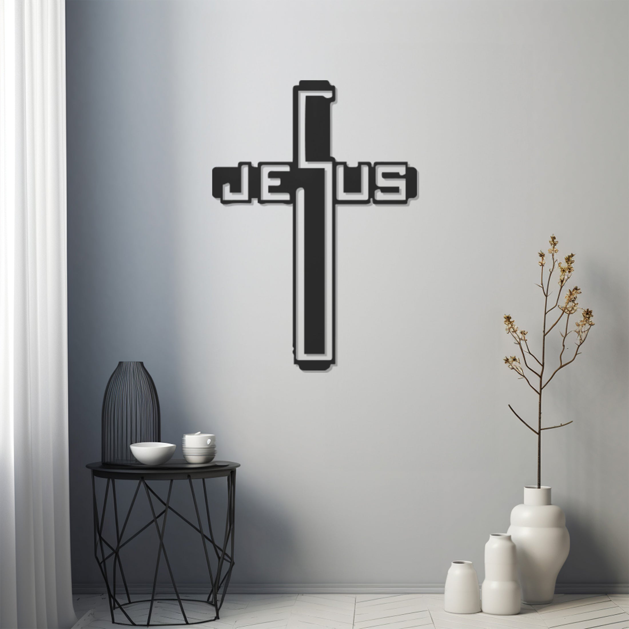 Jesus Metal Duvar Decor