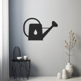 Load image into Gallery viewer, Flower Watering Can Metal Wall Art
