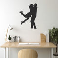 Load image into Gallery viewer, Spouses Hugging Metal Wall Art
