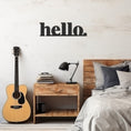 Load image into Gallery viewer, Metal Wall Decor With Hello Lettering, Wall Decor, Metal Wall art
