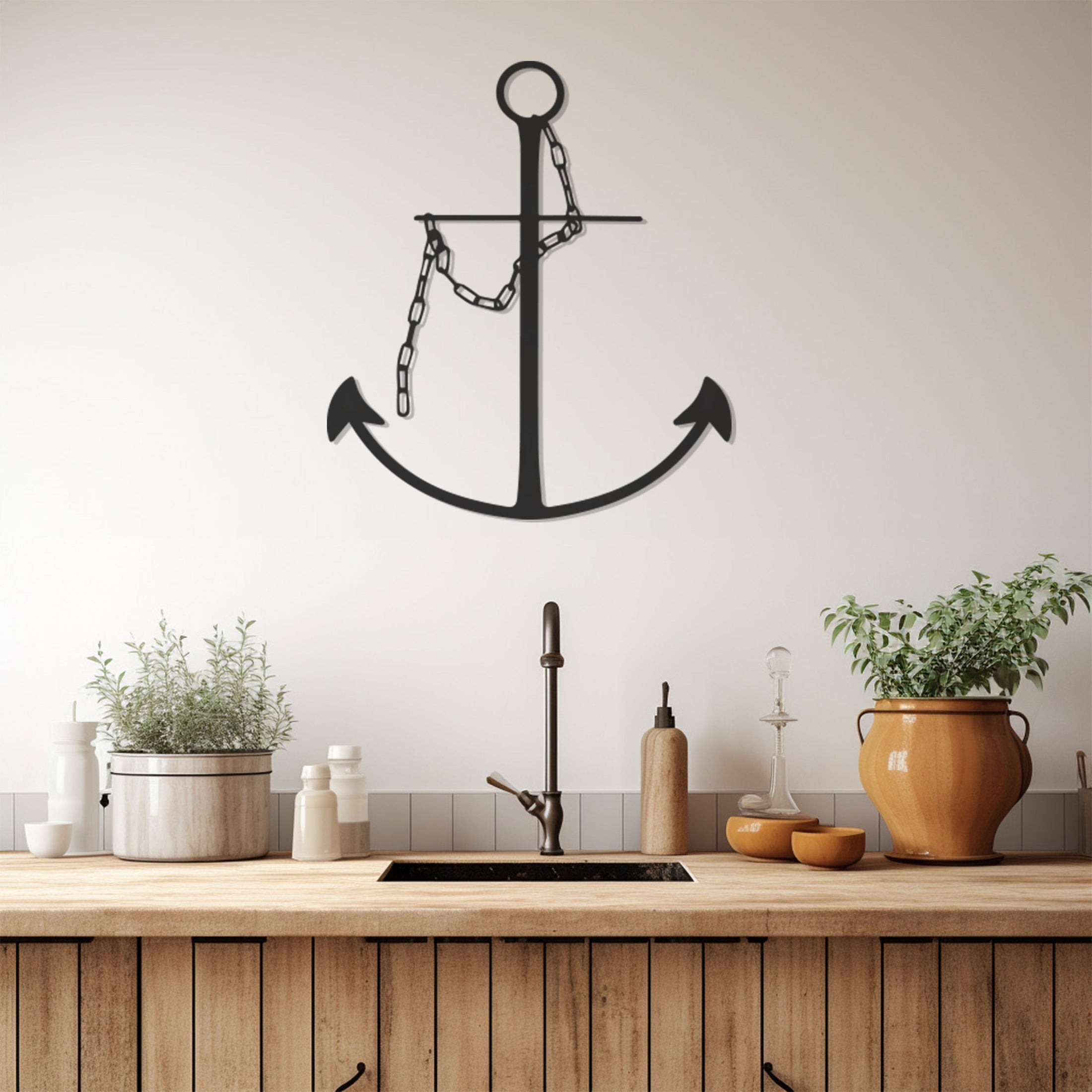 Sea Anchor Metal Wall Art