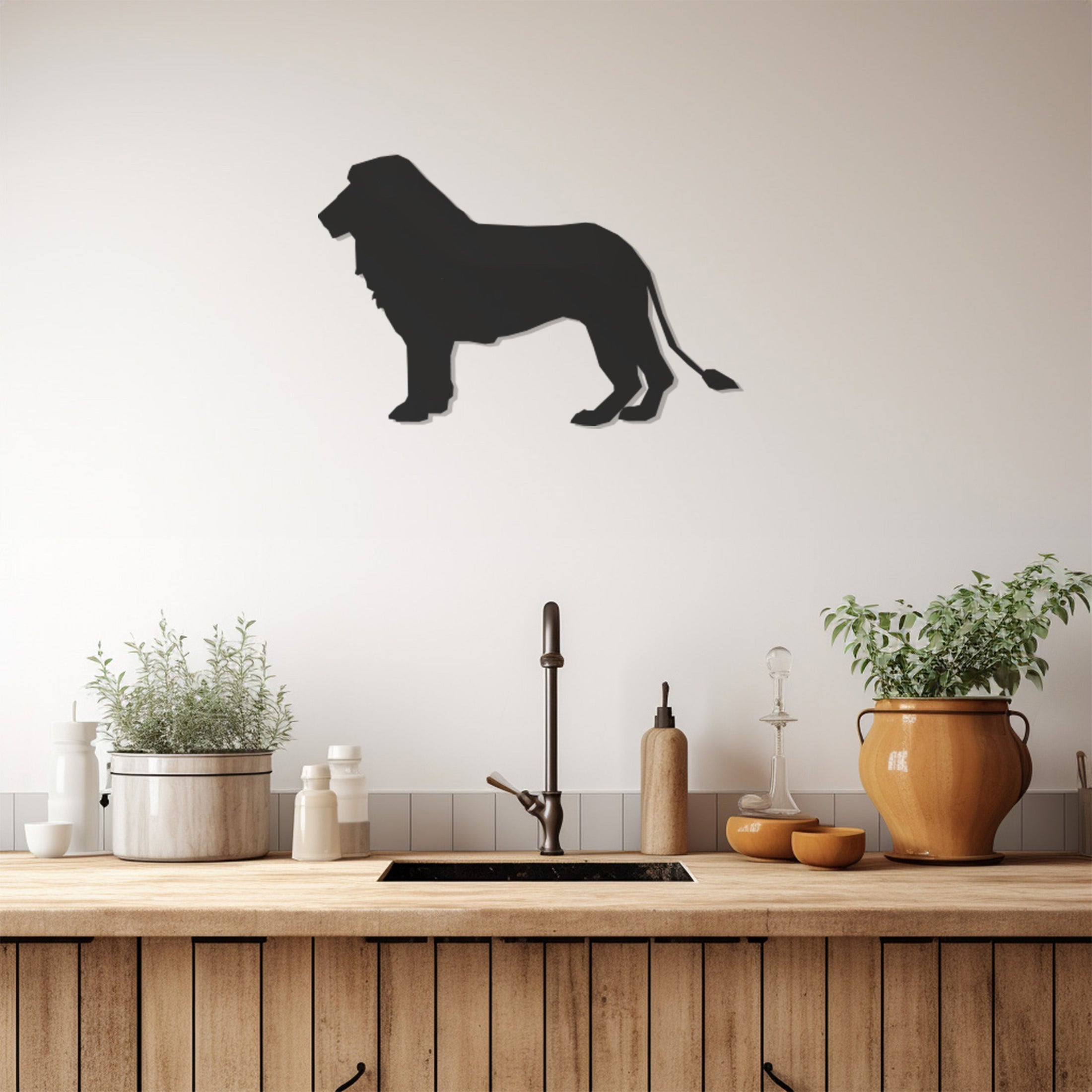 Lion Metal Wall Art, Wall Decor, Metal Wall art