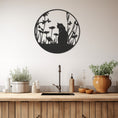 Load image into Gallery viewer, Cat Silhouette Metal Wall Art
