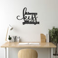 Load image into Gallery viewer, Always Kiss Me Goodnight Lettering Metal Wall Decor
