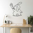 Load image into Gallery viewer, Carrot Detailed Rabbit Metal Wall Art
