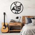 Load image into Gallery viewer, Music Notes Metal Wall Decor, Wall Decor, Metal Wall art
