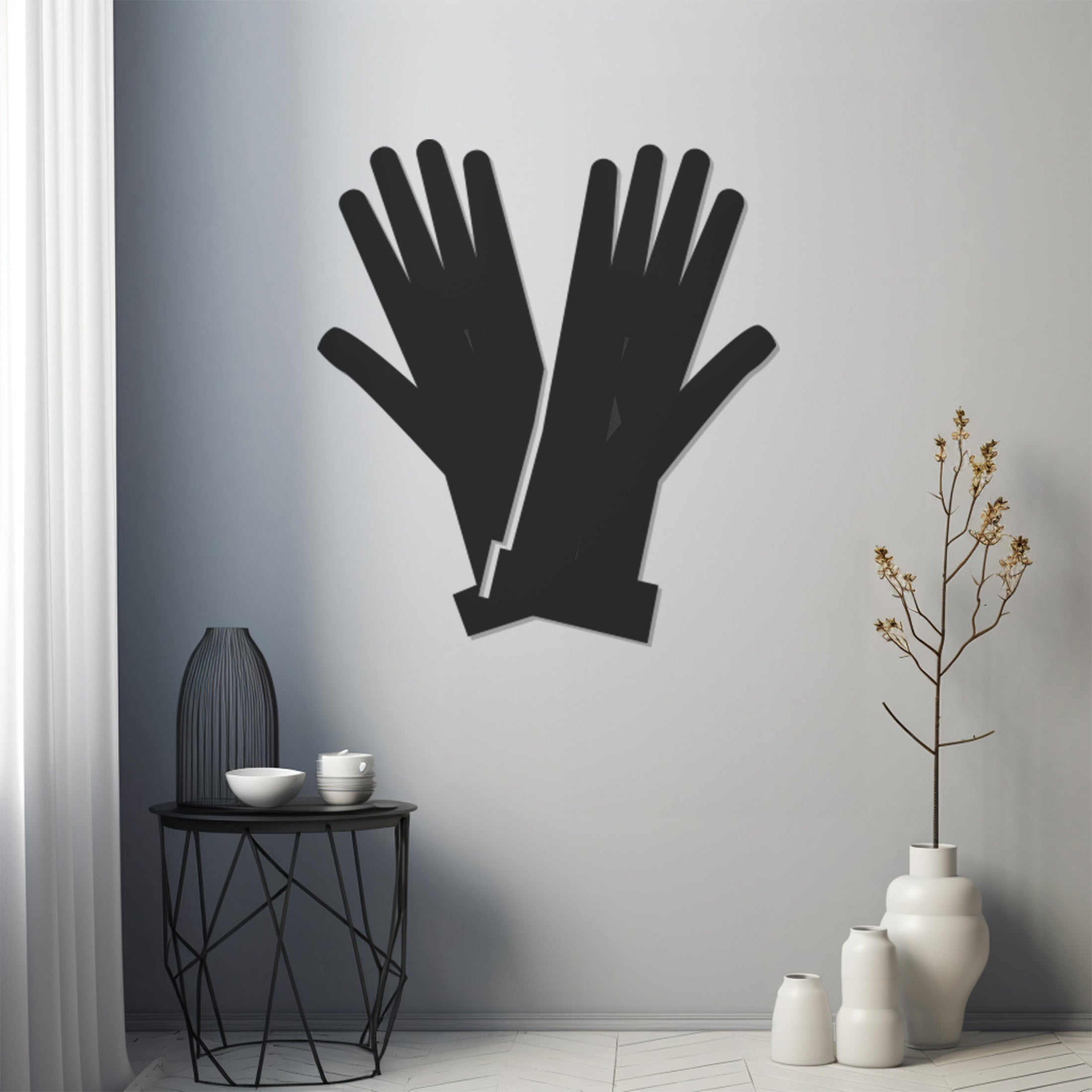 Gloves Metal Wall Art