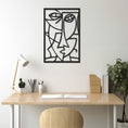 Load image into Gallery viewer, Geometric Face Metal Wall Decor
