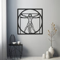 Load image into Gallery viewer, Vitruvian Man Metal Wall Art
