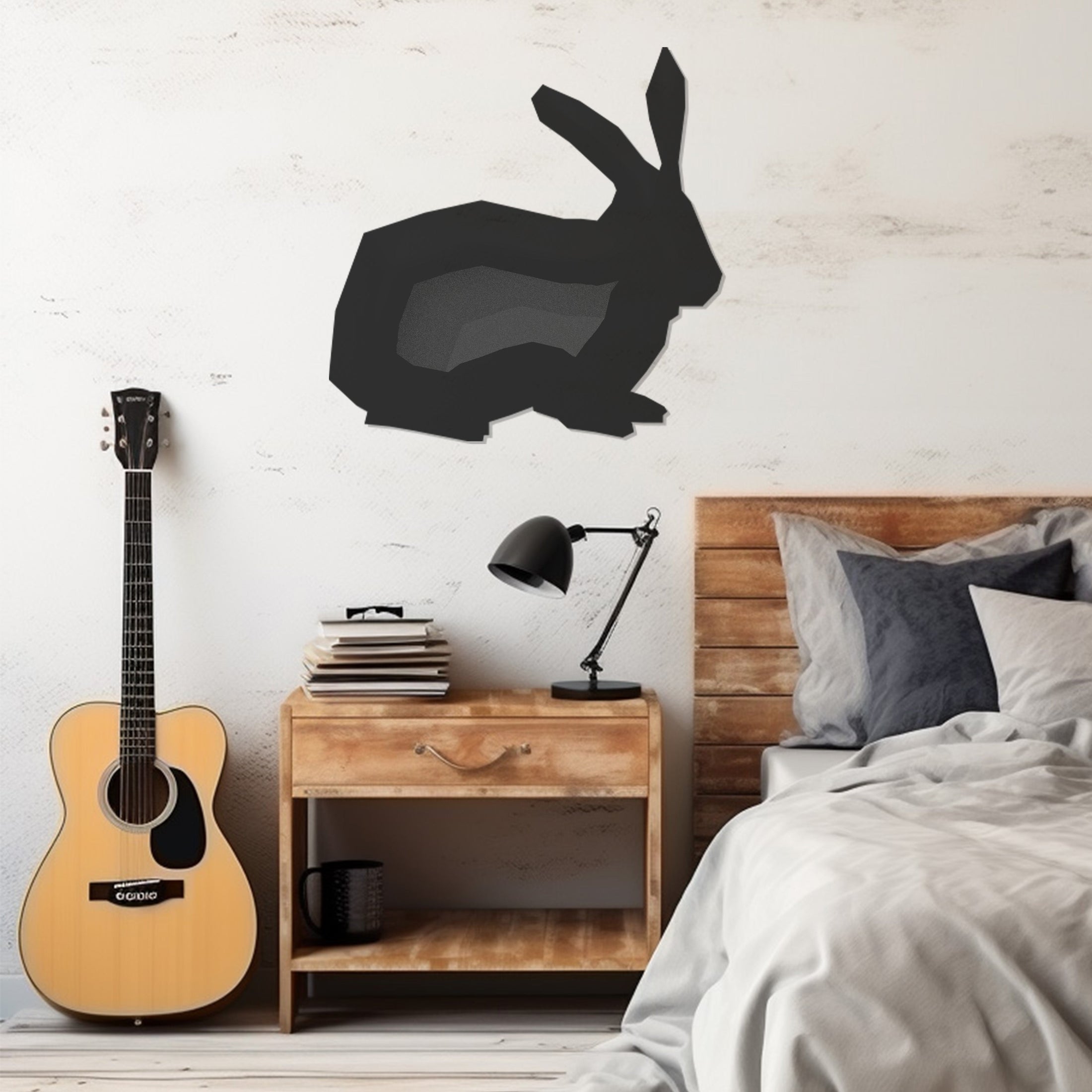 Rabbit Metal Wall Art, Wall Decor, Metal Wall art