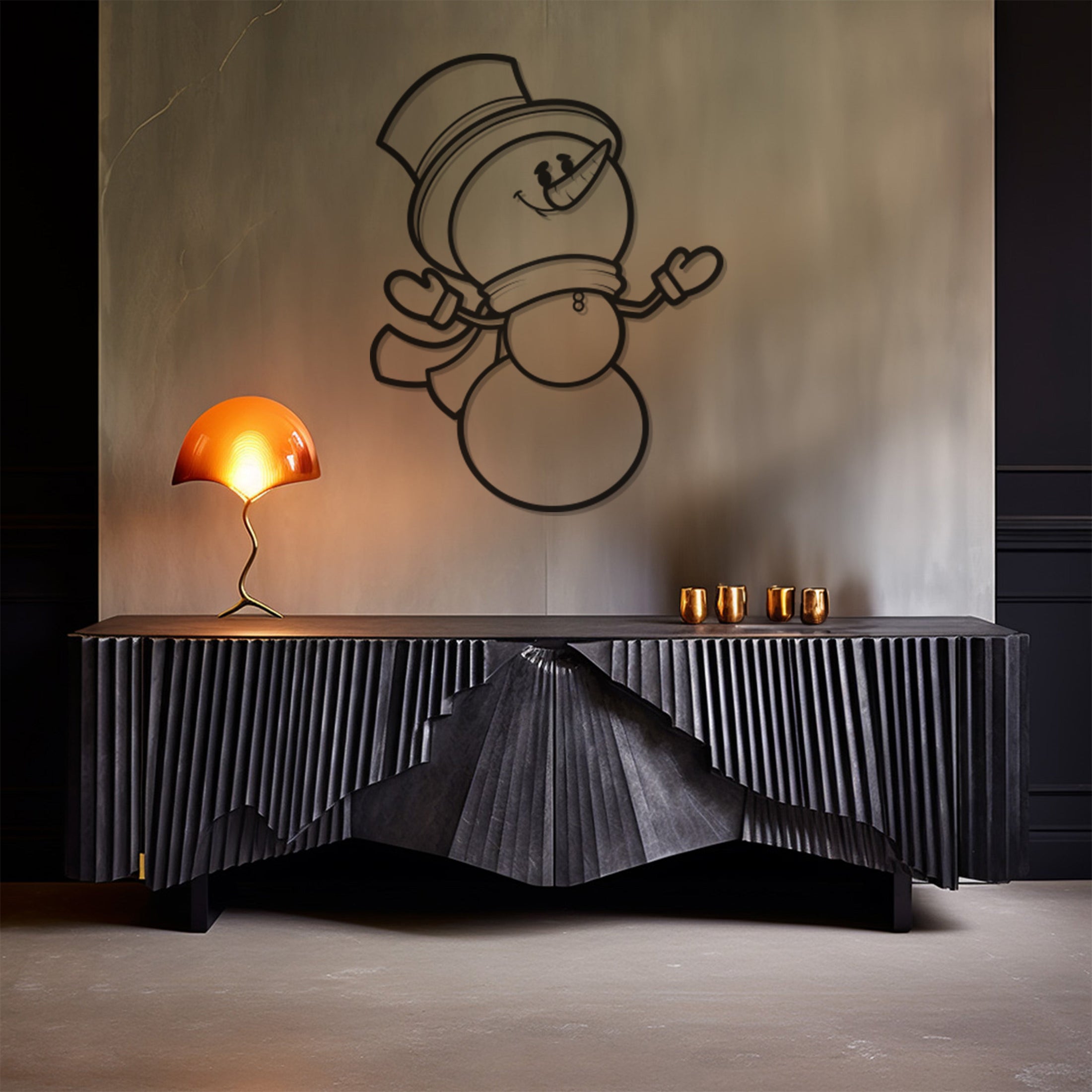 Snowman Metal Wall Art