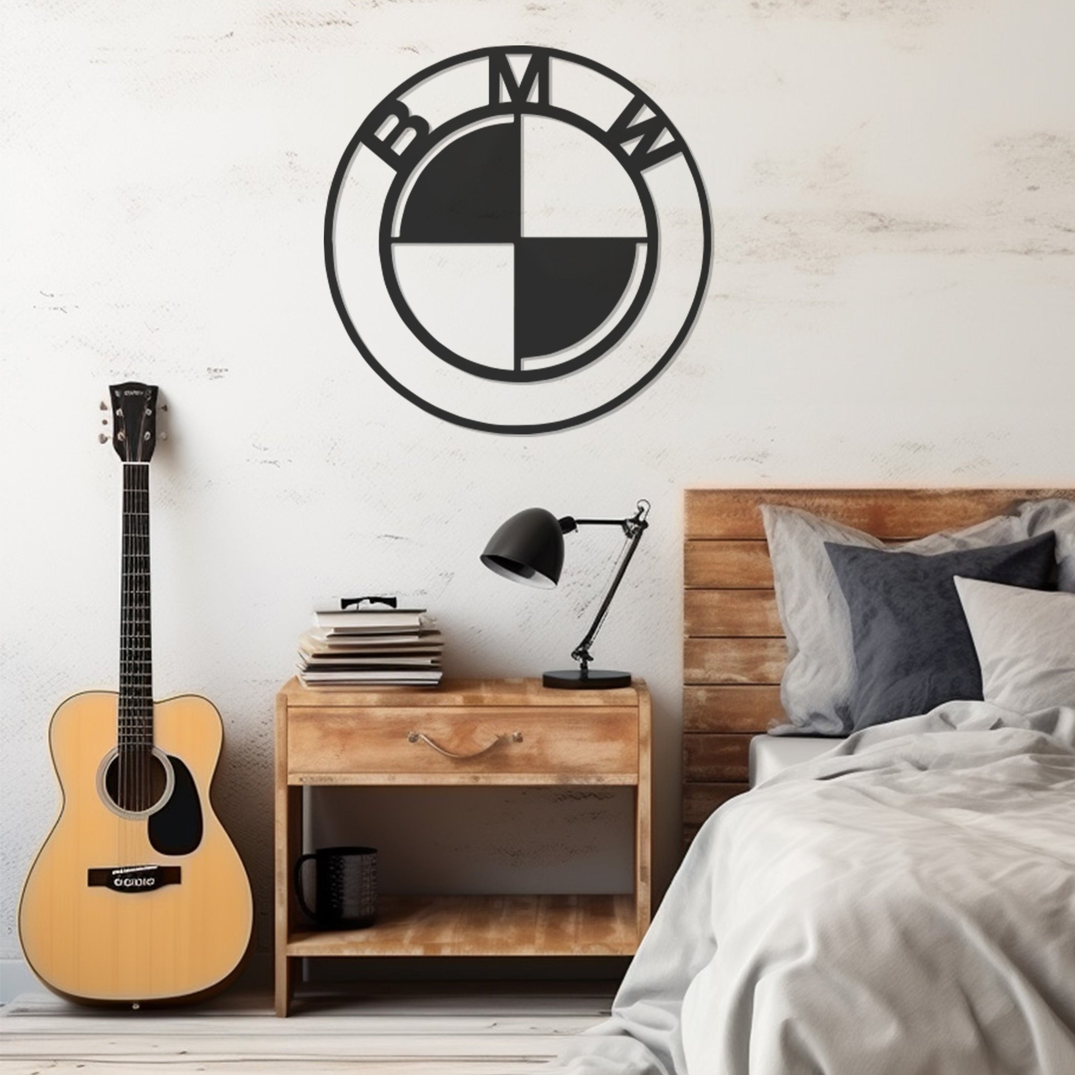 Bmw Logo Metal Wall Art Decor, Wall Decor, Metal Wall art