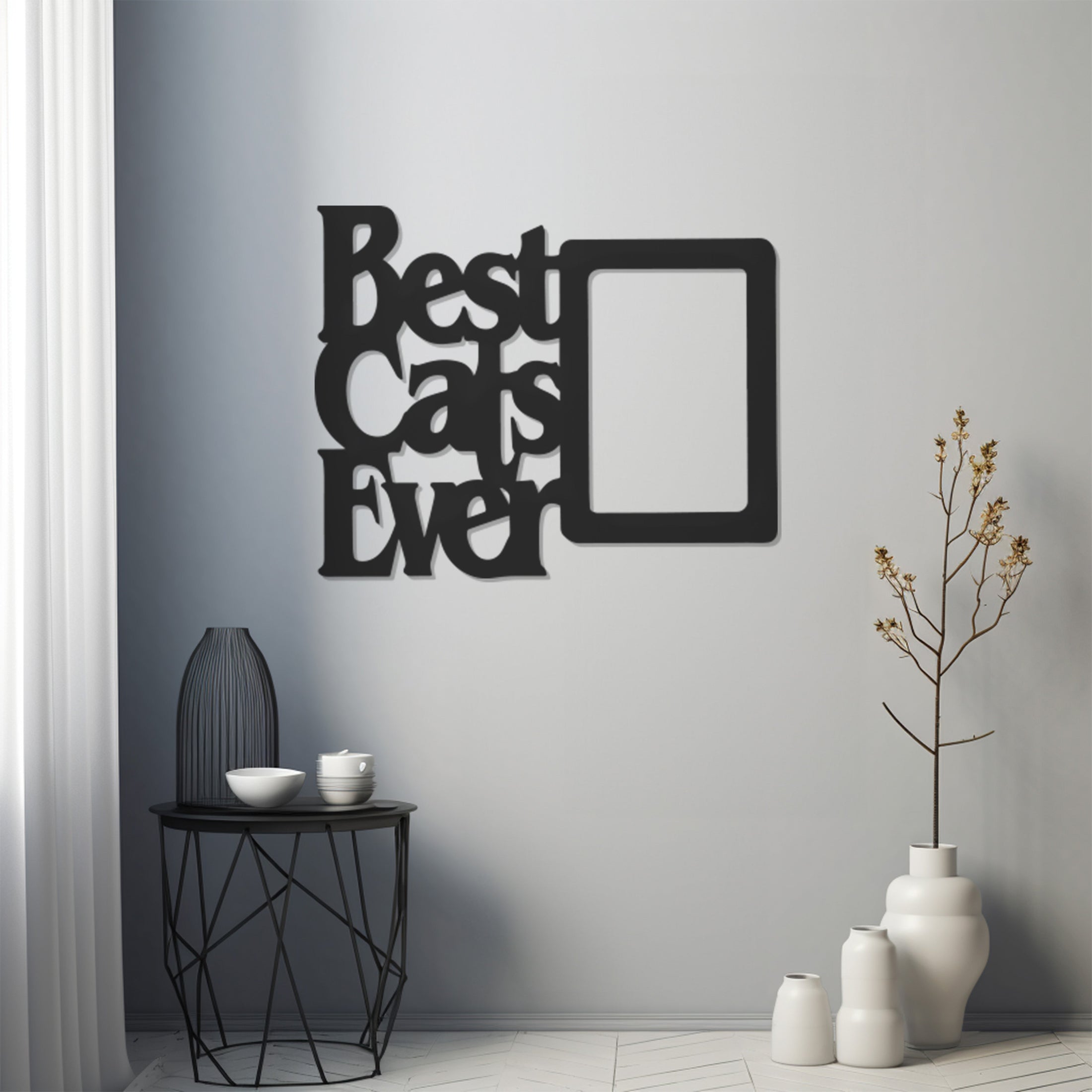 Best Cats Ever Lettering Metal Wall Decor