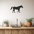 Load image into Gallery viewer, Running Horse Metal Wall Art, Wall Decor, Metal Wall art
