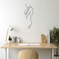 Load image into Gallery viewer, Female Body Line Art, Metal Wall Art
