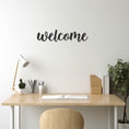 Load image into Gallery viewer, Metal Wall Decor With Welcome Inscription
