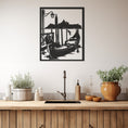 Load image into Gallery viewer, Sea ??And Boat Painting Metal Wall Art, Wall Decor, Metal Wall art
