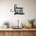 Load image into Gallery viewer, Always Kiss Me Goodnight Lettering Metal Wall Decor
