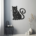 Load image into Gallery viewer, Black Cat Metal Wall Decor
